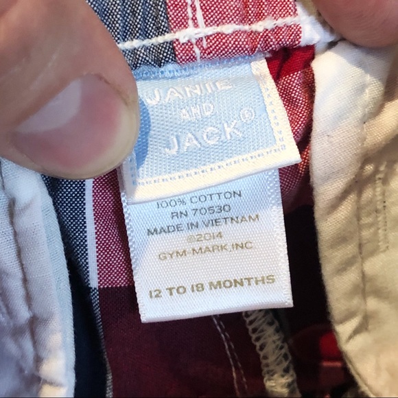 JANIE & JACK 12-18m Boys Bundle Button Up & Shorts - Picture 7 of 10